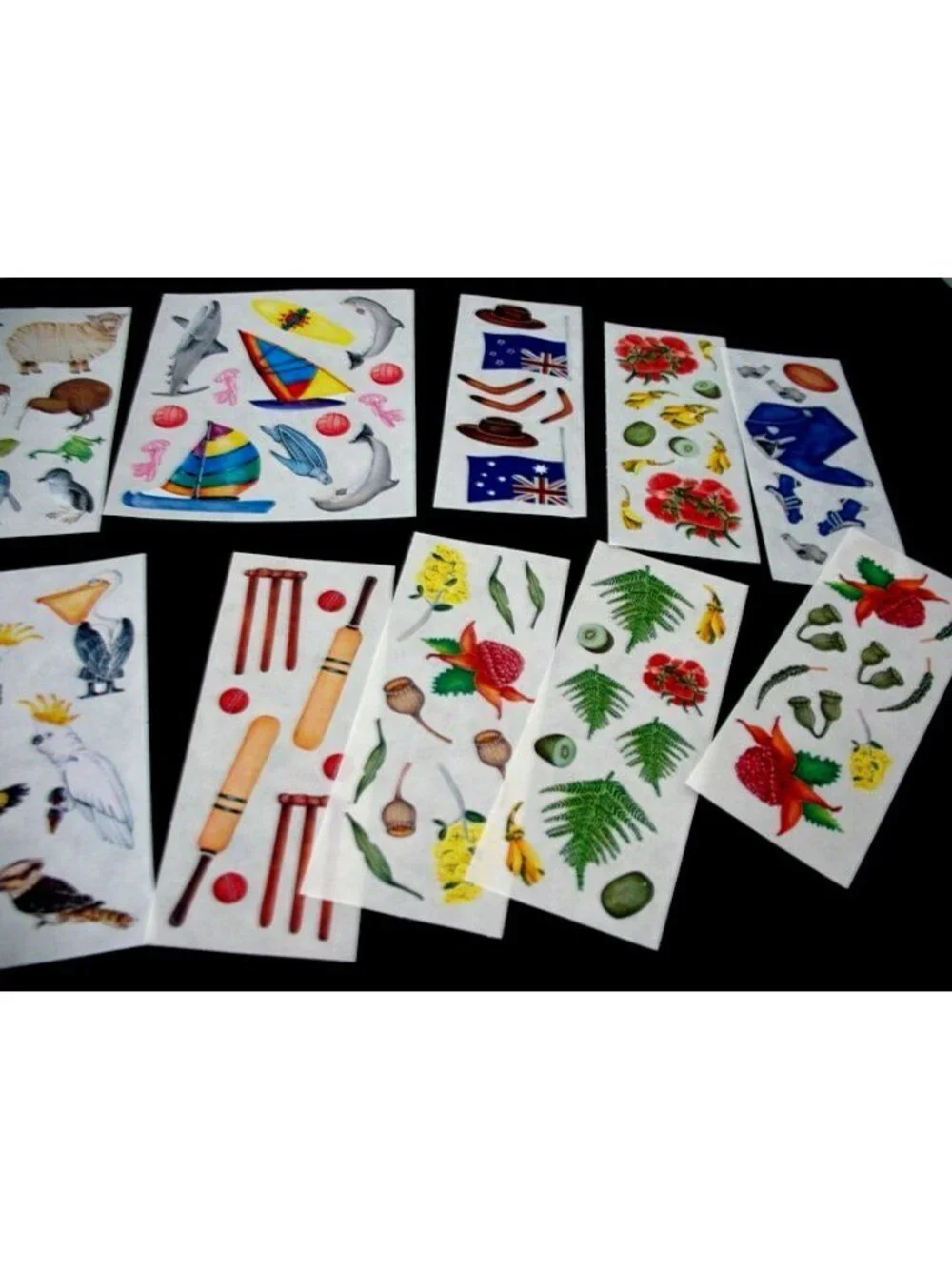 2 pkg new Creative Memories Aussie& Kiwi Adventures Stickers 2 sheets& DownUnder
